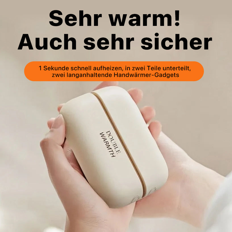 🔥 Mini scaldamani magnetico ✨ | Design diviso con riscaldamento al grafene: riscalda in modo rapido e sicuro!