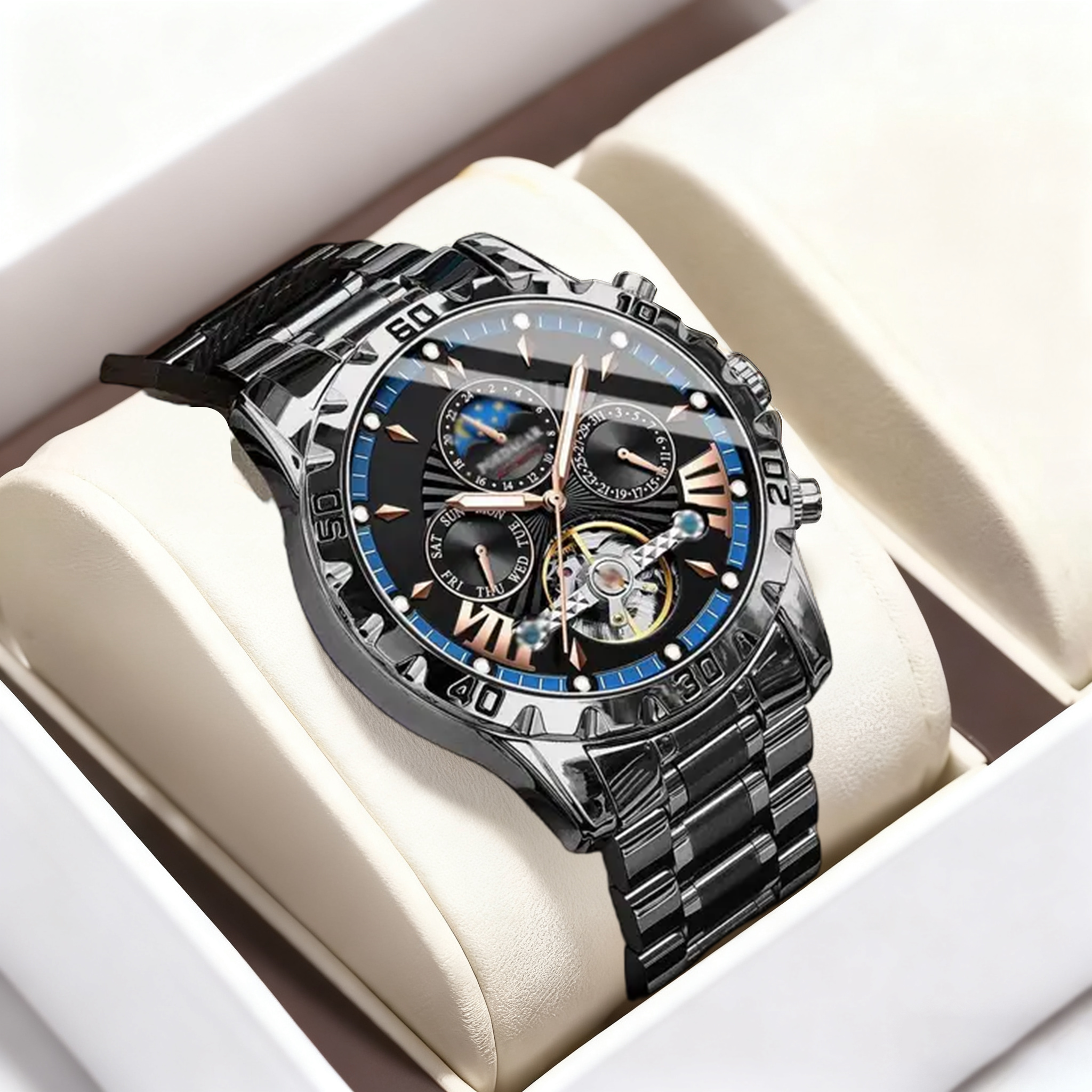 ⌚💧Orologi meccanici automatici impermeabili nuovi di zecca svizzeri