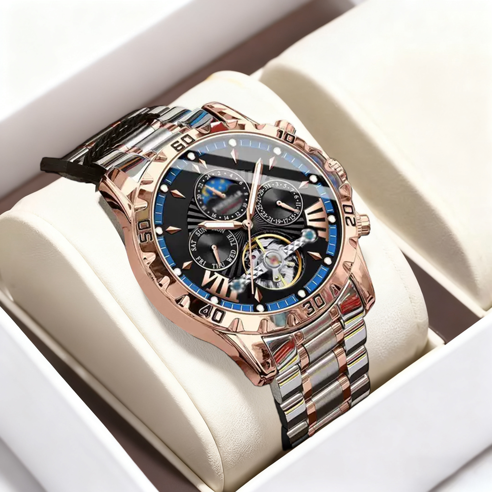 ⌚💧Orologi meccanici automatici impermeabili nuovi di zecca svizzeri