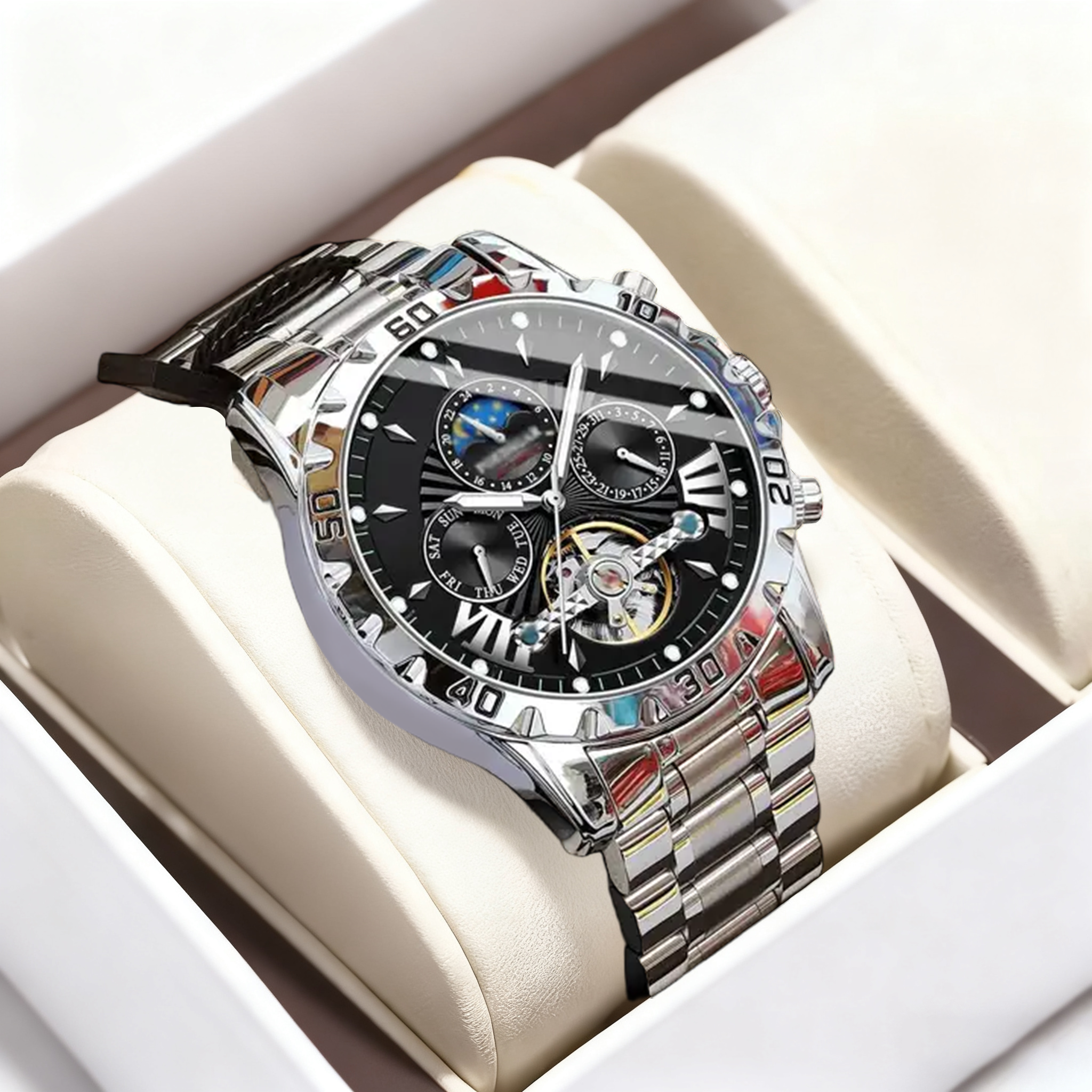 ⌚💧Orologi meccanici automatici impermeabili nuovi di zecca svizzeri