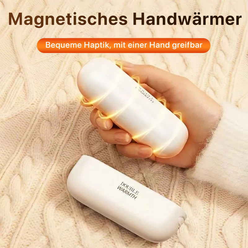 🔥 Mini scaldamani magnetico ✨ | Design diviso con riscaldamento al grafene: riscalda in modo rapido e sicuro!