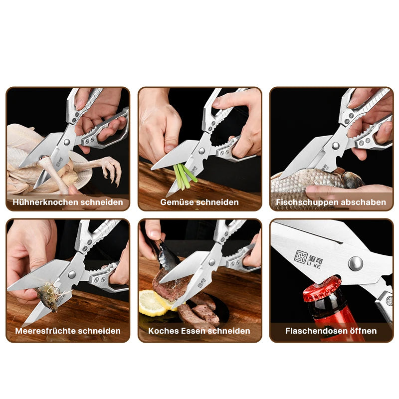 Forbici da cucina MegaSharp 🍖 – Il tuo potente aiutante in cucina!