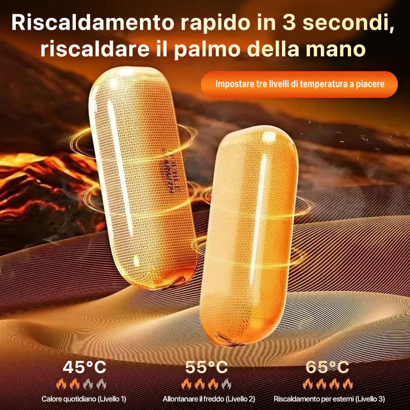 🔥 Mini scaldamani magnetico ✨ | Design separabile con riscaldamento al grafene – caldo in modo rapido e sicuro!