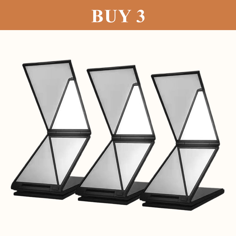 💥Specchio pieghevole a 360° per auto-ritaglio e trucco – disponibile anche la vista posteriore 