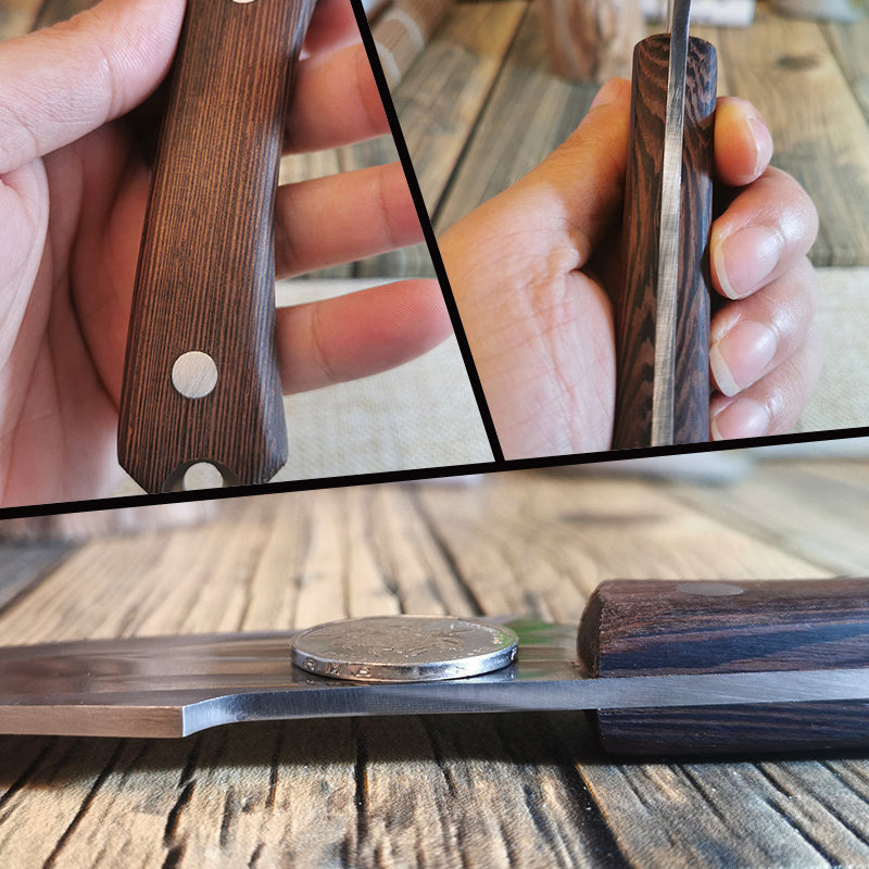 Scherp Vleesmes (con Leren Hoes)