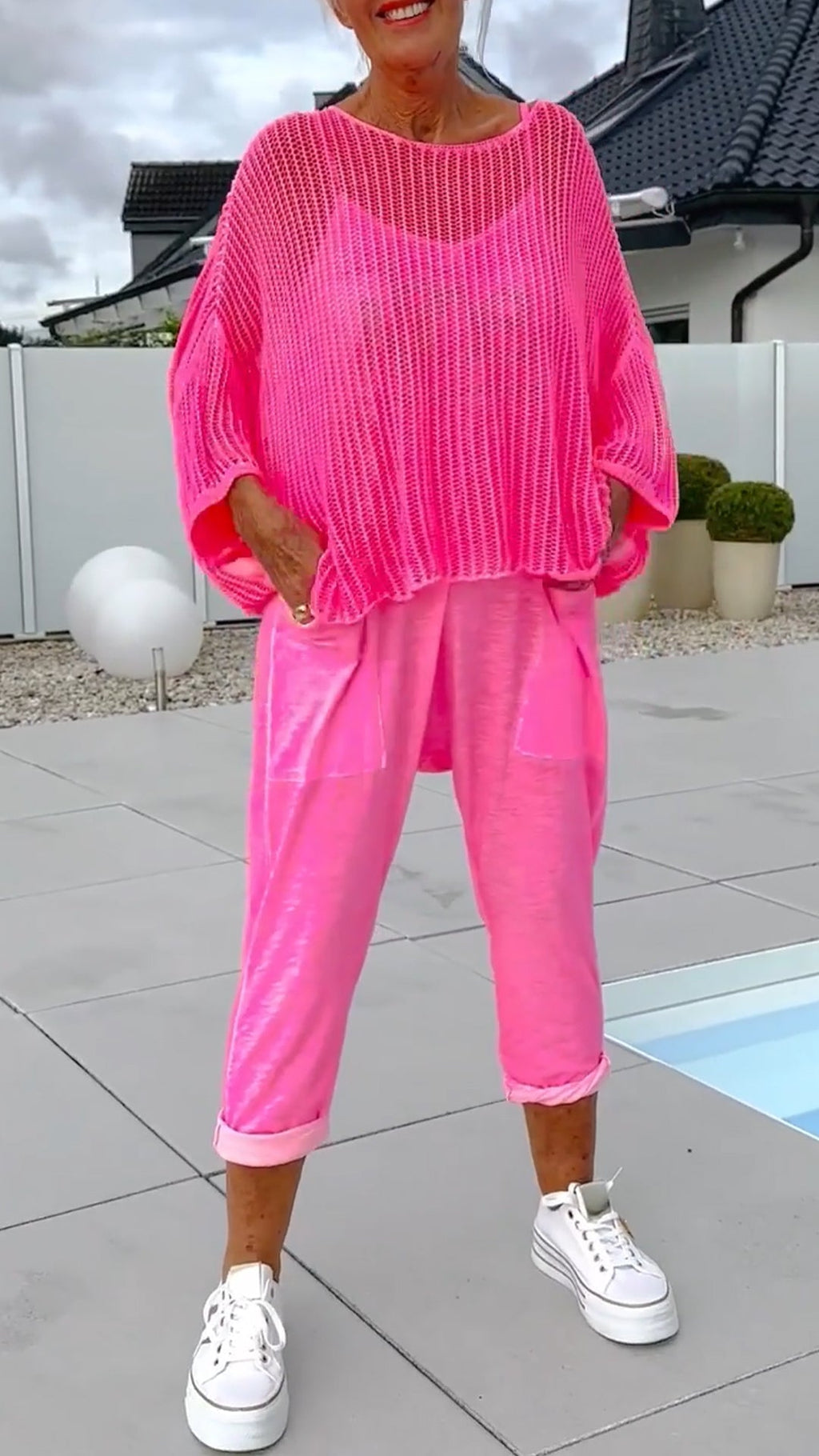 🚚Thuisbezorgd gratis✨🌸Tuta da donna con stampa di lettere e jasje casual con grembiule holle