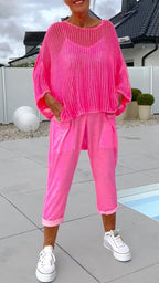 🚚Thuisbezorgd gratis✨🌸Tuta da donna con stampa di lettere e jasje casual con grembiule holle