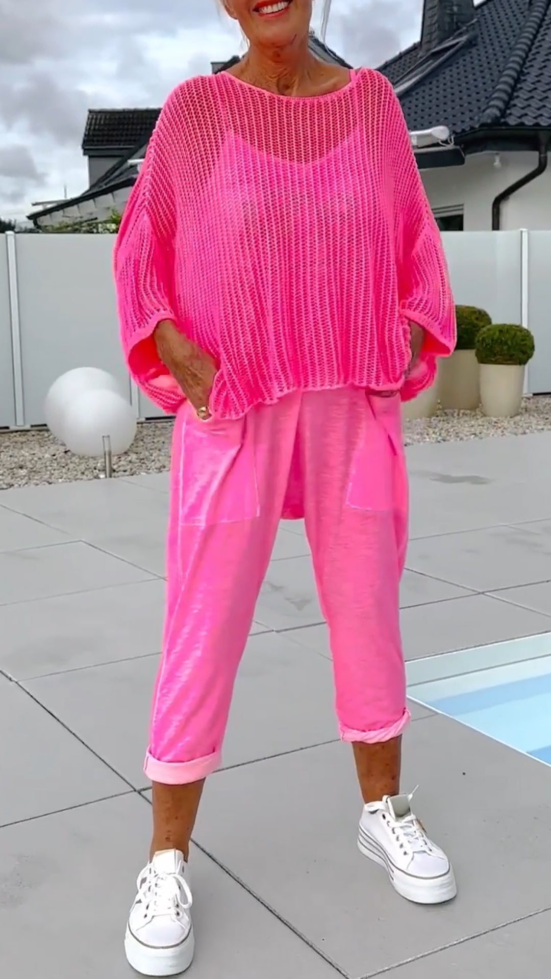 🚚Thuisbezorgd gratis✨🌸Tuta da donna con stampa di lettere e jasje casual con grembiule holle