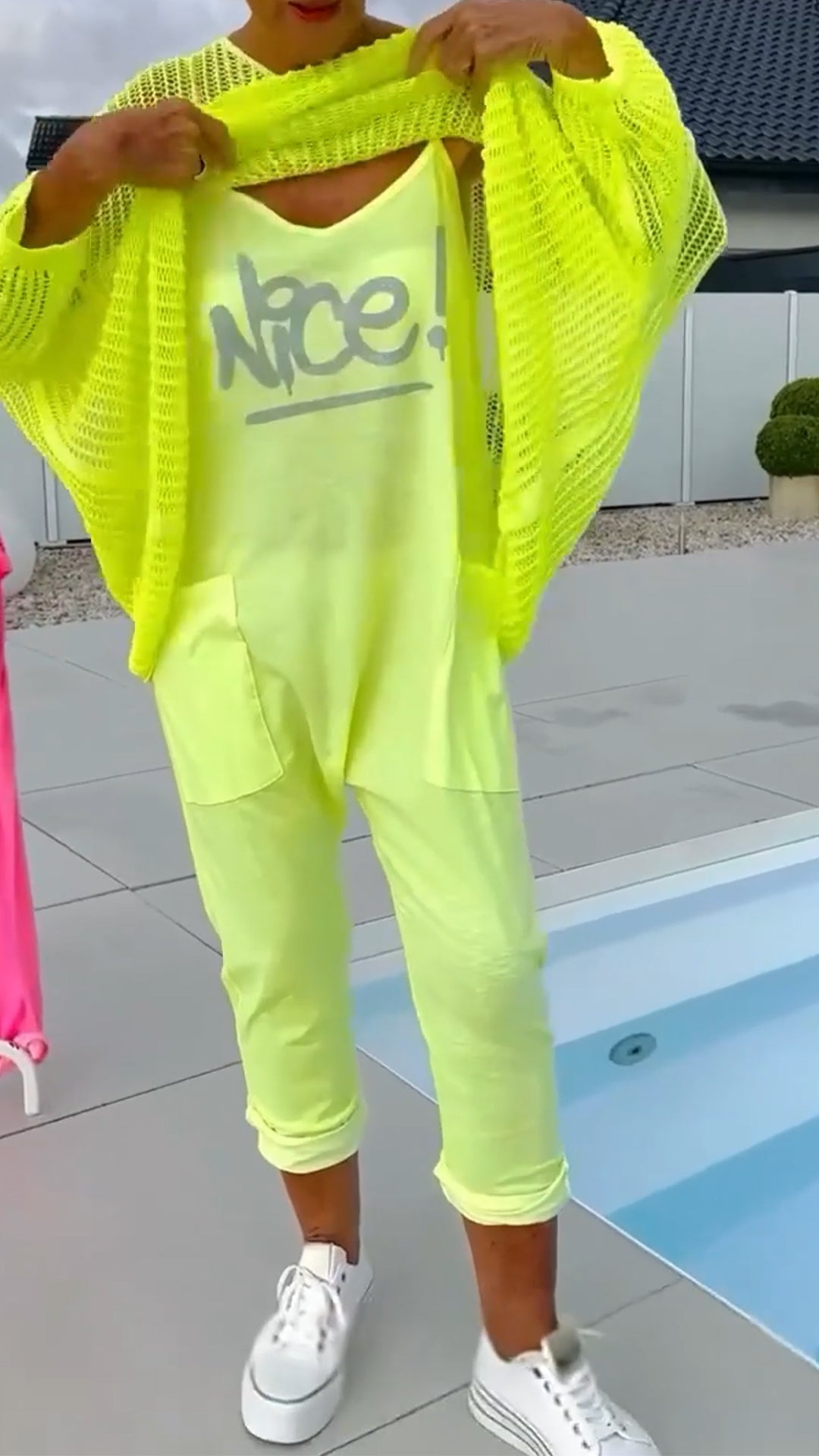 🚚Thuisbezorgd gratis✨🌸Tuta da donna con stampa di lettere e jasje casual con grembiule holle