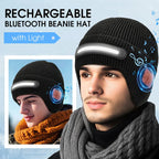 Cappello Beanie Ricaricabile con Bluetooth e Luce