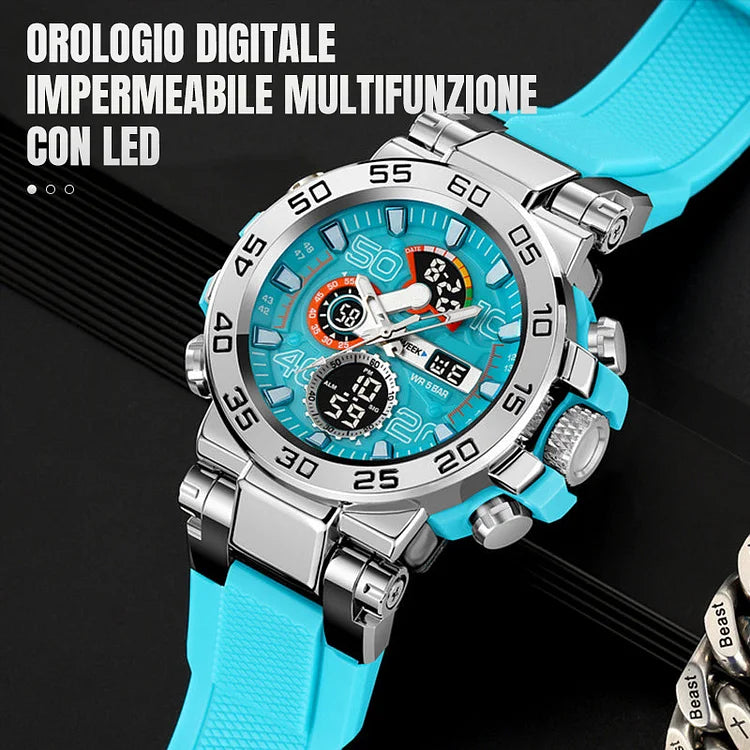 Orologio Digitale Impermeabile Multifunzione con LED