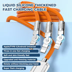 🔥 Cavo dati a gomito rotante 3 in 1 per la ricarica rapida del furgone⚡