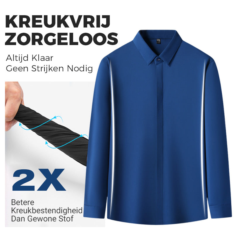 Camicia elasticizzata Kreukvrij da uomo 