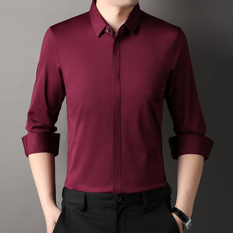 Camicia elasticizzata Kreukvrij da uomo 