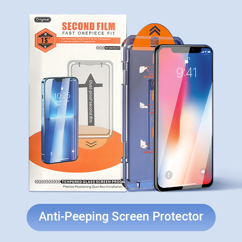 🔥50% UIT🔥Proteggi schermo in vetro Gehard 4K HD/anti-sluipend con installazione automatica di Stofeliminazione per iPhone 