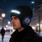 Cappello Beanie Ricaricabile con Bluetooth e Luce