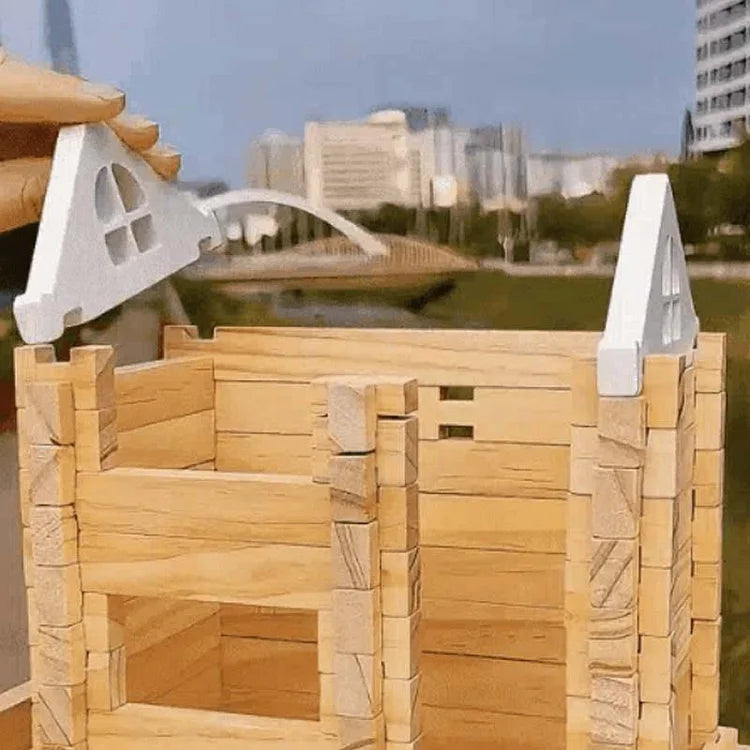 Blocchi di Costruzione in Legno Educativi