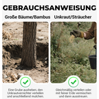 Diserbo professionale, bambù, alberi, senza inquinamento per rendere il cortile più pulito 