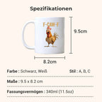 ⏳ULTIMO GIORNO DI SALDI - 50% DI SCONTO!! Tazza divertente con pollo F-Caw-F 