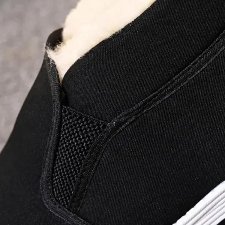 Scarpe invernali da uomo foderate in pelliccia sintetica, calde e antiscivolo