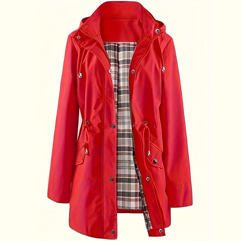 Giacche casual Effen, cappotti impermeabili e antivento, giacche a vento Gevoerde con cappuccio