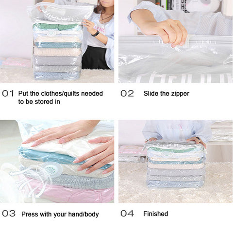 Vacuümvrije tre secondi compressie 3D opbergtas 