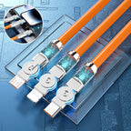 🔥 Cavo dati a gomito rotante 3 in 1 per la ricarica rapida del furgone⚡