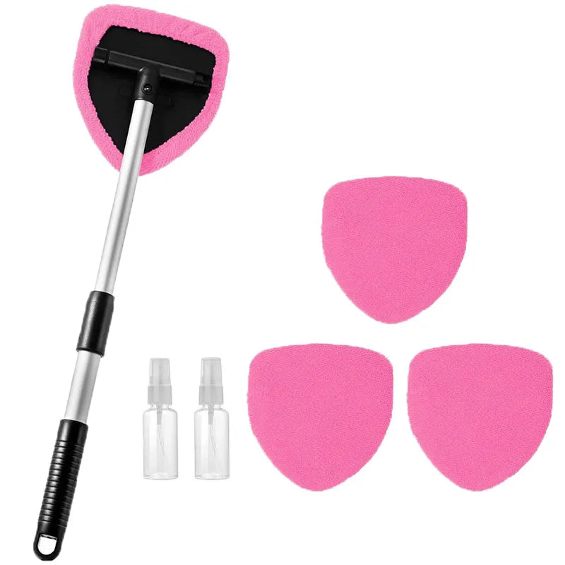 Set per la pulizia dei vetri auto – estensibile e girevole a 180°