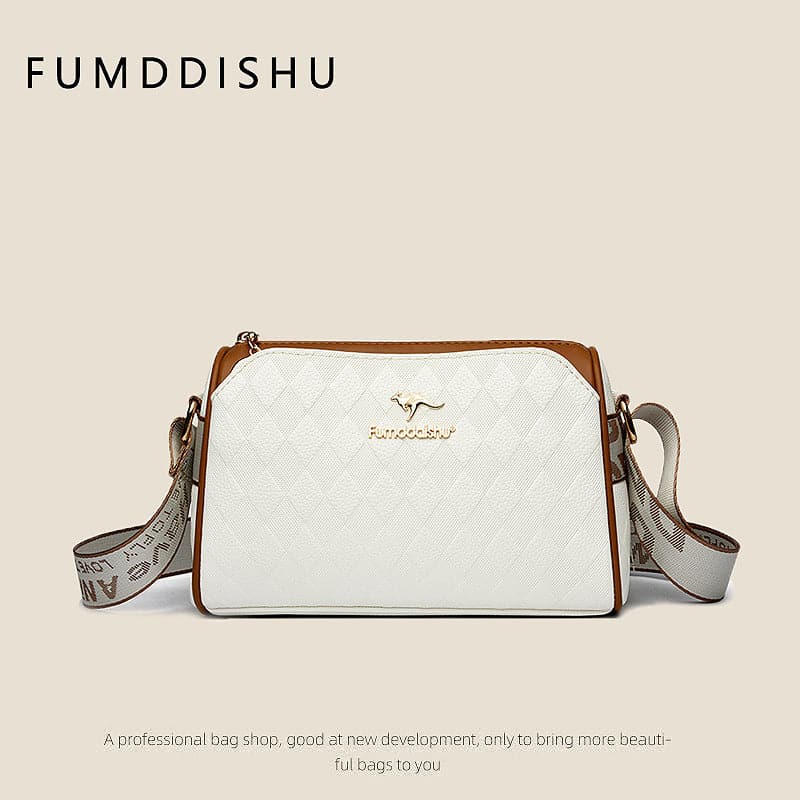 [Il miglior regalo per i capelli] Borse alla moda con motivo a rombi, grande capacità, 3 strati, borse a tracolla