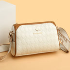 [Il miglior regalo per i capelli] Borse alla moda con motivo a rombi, grande capacità, 3 strati, borse a tracolla