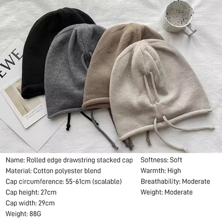 Gebreide Populaire Muts Om Het Kleine Gezicht Te Laten Zien 