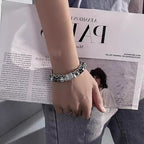 Perfetto braccialetto Cadeau-Retrò Met Malachietstenen Kralen 