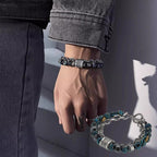 Perfetto braccialetto Cadeau-Retrò Met Malachietstenen Kralen 