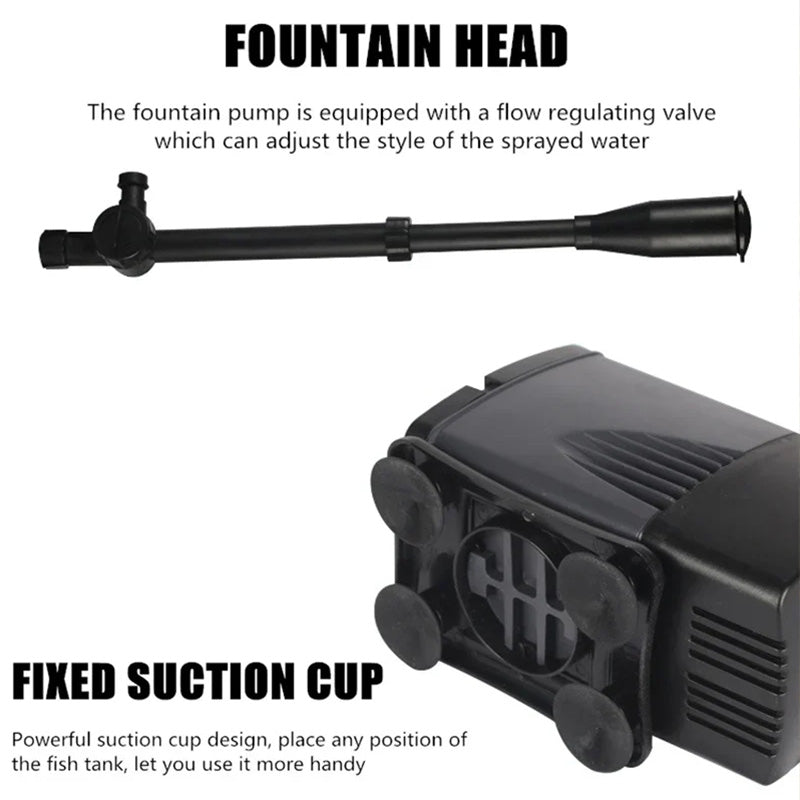 Fonteinpomp con illuminazione a LED colorata 