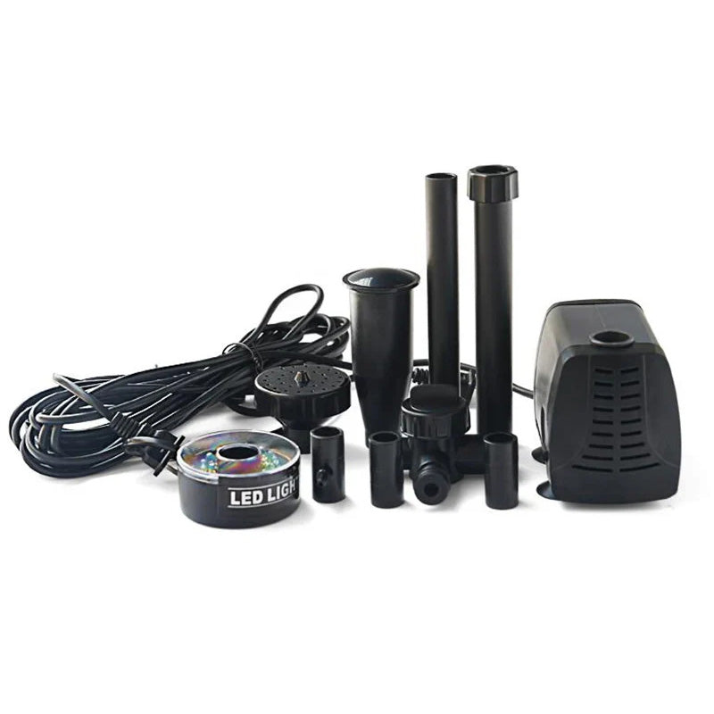 Fonteinpomp con illuminazione a LED colorata 