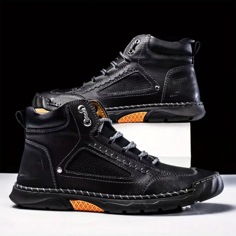 Piatto elegante cucito a mano Zool Herenlaarzen