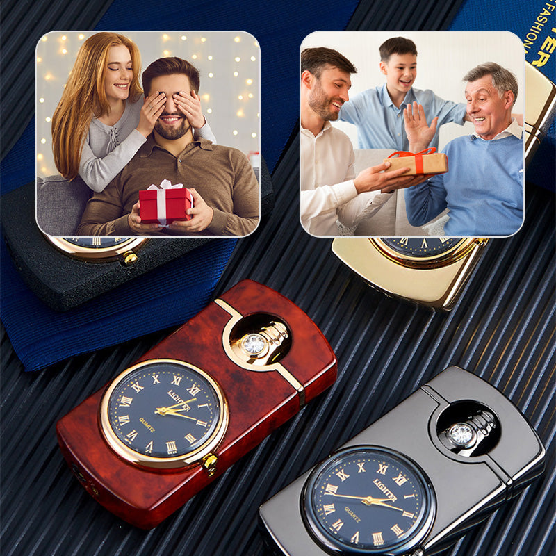 Wijzerplaat Opblaasbare Windproof Metalen Aansteker