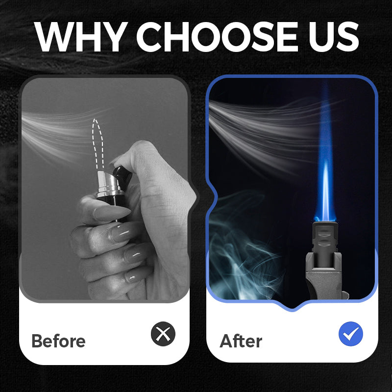 Torcia antivento in metallo Aansteker