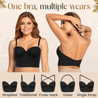 ✨Beperkte aanbieding ✨ Reggiseno senza spalline con ampio tappeto (tessuto Eersteklas) 