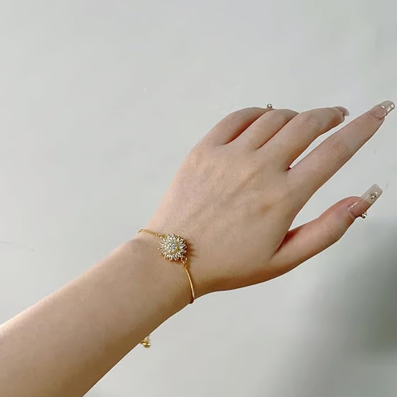 Bracciale Fijne en Modieuze Zonnebloem