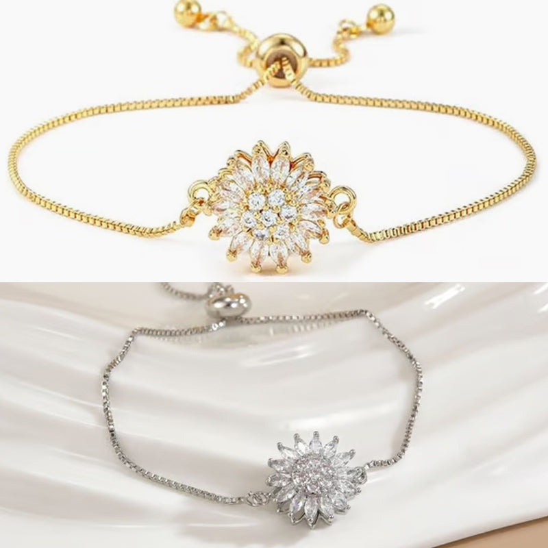 Bracciale Fijne en Modieuze Zonnebloem