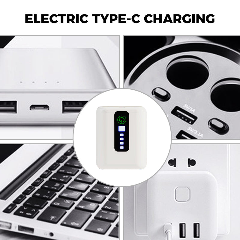 Pompa d'aria per acquario portatile e caricabile