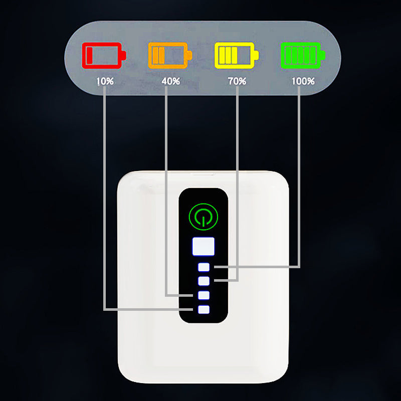 Pompa d'aria per acquario portatile e caricabile