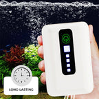 Pompa d'aria per acquario portatile e caricabile