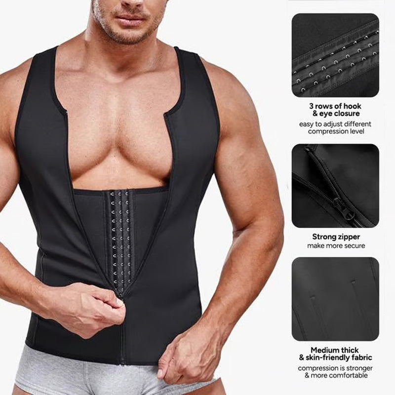 ⚡VENDITA CALDA 2025 50% KORTING 🔥Mannen's Rits Buiktrainer Trim Vest