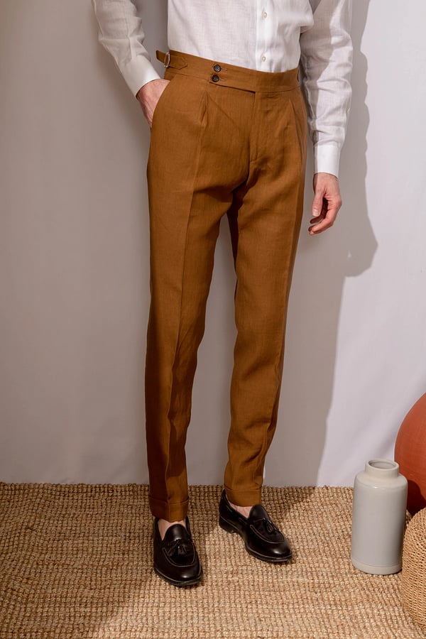 Heren Effen Kleur Diritti Casual Broek