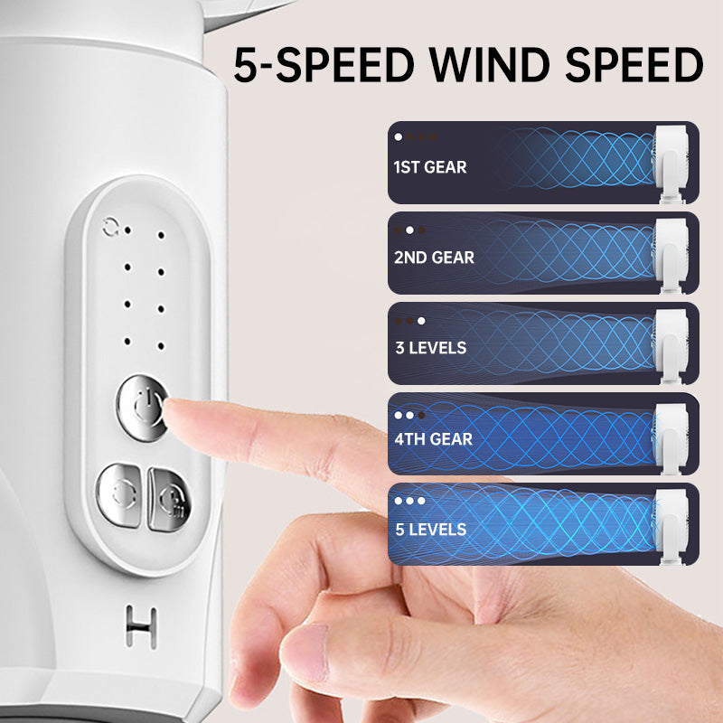 Ventilatore con oscillazione automatica regolabile Hoogte e Afstandsbediening-Desktop, Stand, Op De Vloer