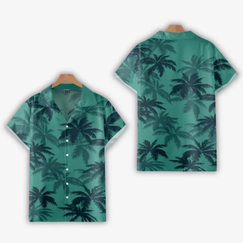 Camicia da uomo con stampa tropicale di Broek