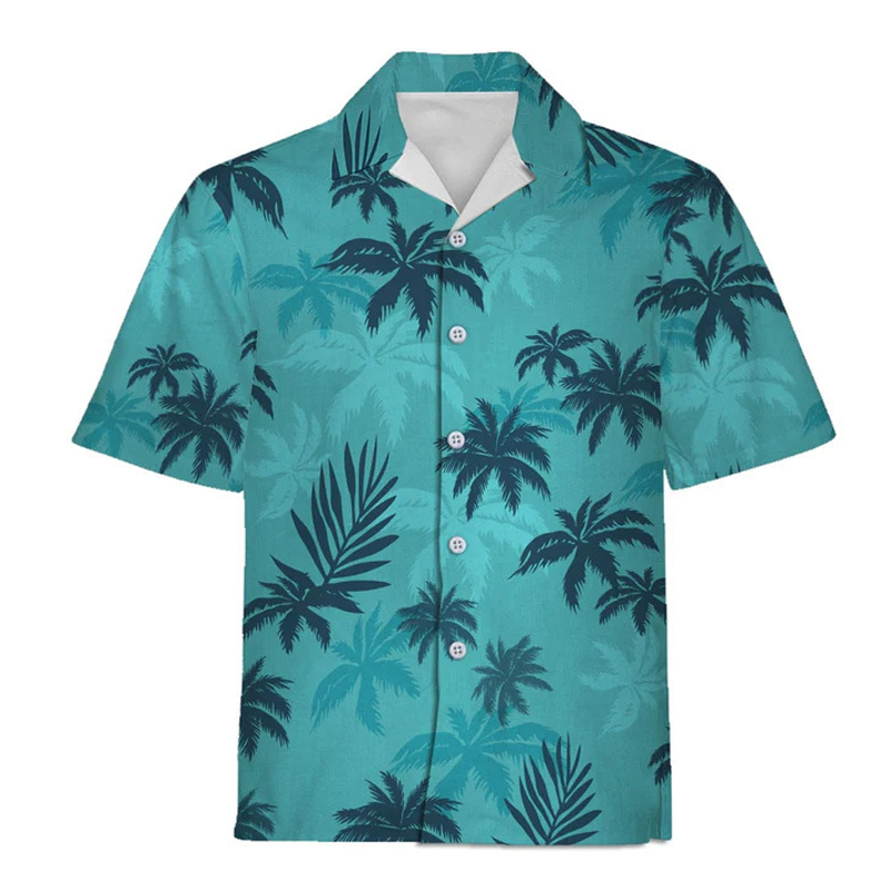 Camicia da uomo con stampa tropicale di Broek