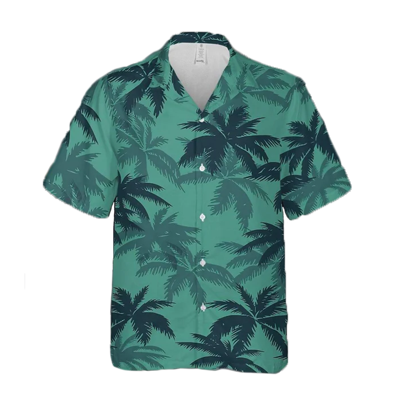 Camicia da uomo con stampa tropicale di Broek